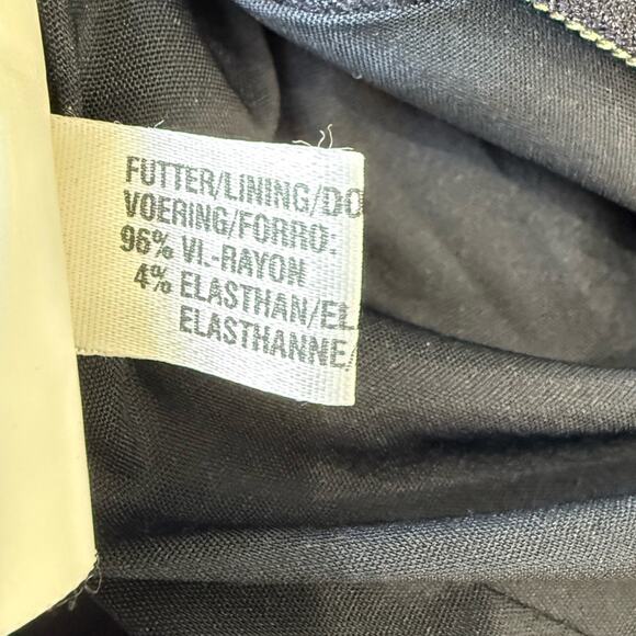 Escada Navy Wool Double Zipper Blazer Size Small (36 EU) - Picture 10 of 13